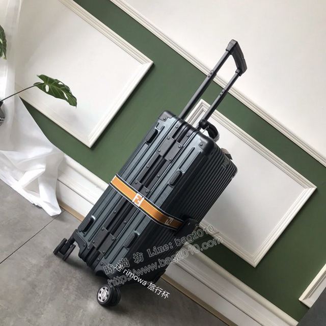 Rimowa拉杆箱 66627 Fendi x rimowa 全鋁鎂合金 日默瓦拉箱 馮彥霖同款旅行箱xzx1005
